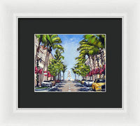 Worth Avenue - Palm Beach Florida - Framed Print