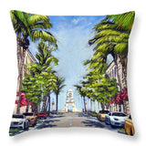 Worth Avenue - Palm Beach Florida - Throw Pillow