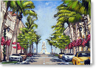 Worth Avenue - Palm Beach Florida - Greeting Card