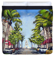 Worth Avenue - Palm Beach Florida - Duvet Cover