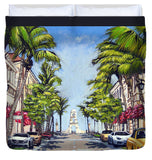 Worth Avenue - Palm Beach Florida - Duvet Cover