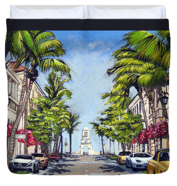 Worth Avenue - Palm Beach Florida - Duvet Cover