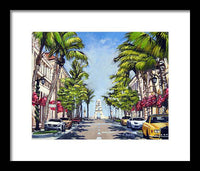 Worth Avenue - Palm Beach Florida - Framed Print