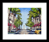 Worth Avenue - Palm Beach Florida - Framed Print