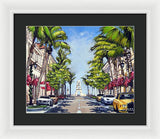 Worth Avenue - Palm Beach Florida - Framed Print