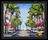 Worth Avenue - Palm Beach Florida - Framed Print