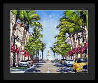 Worth Avenue - Palm Beach Florida - Framed Print