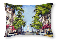Worth Avenue - Palm Beach Florida - Throw Pillow
