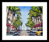 Worth Avenue - Palm Beach Florida - Framed Print