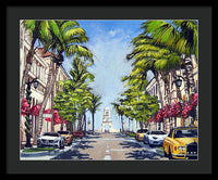 Worth Avenue - Palm Beach Florida - Framed Print