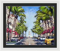 Worth Avenue - Palm Beach Florida - Framed Print