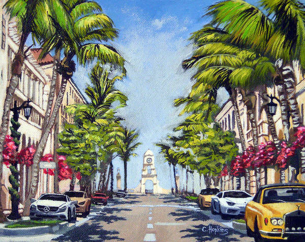 Worth Avenue - Palm Beach Florida - Art Print