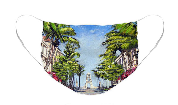 Worth Avenue - Palm Beach Florida - Face Mask