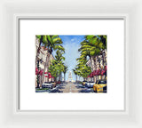 Worth Avenue - Palm Beach Florida - Framed Print