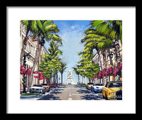 Worth Avenue - Palm Beach Florida - Framed Print