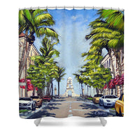 Worth Avenue - Palm Beach Florida - Shower Curtain