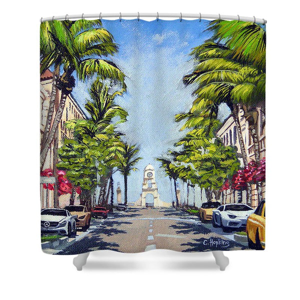 Worth Avenue - Palm Beach Florida - Shower Curtain