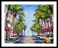 Worth Avenue - Palm Beach Florida - Framed Print