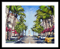 Worth Avenue - Palm Beach Florida - Framed Print