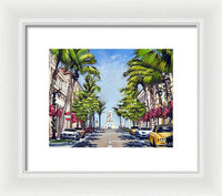 Worth Avenue - Palm Beach Florida - Framed Print