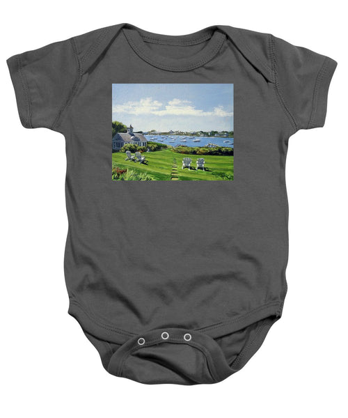 Wychmere Harbor Harwich Port Massachusetts - Baby Onesie