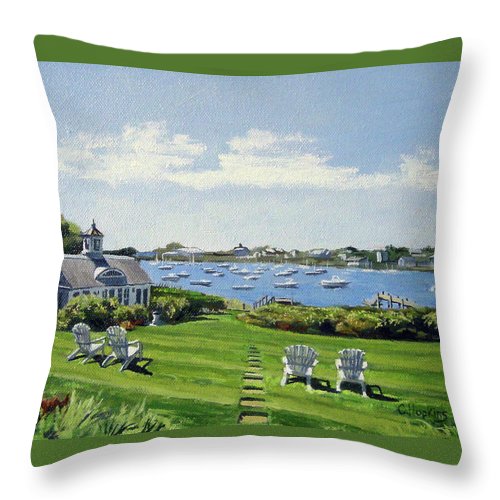 Wychmere Harbor Harwich Port Massachusetts - Throw Pillow